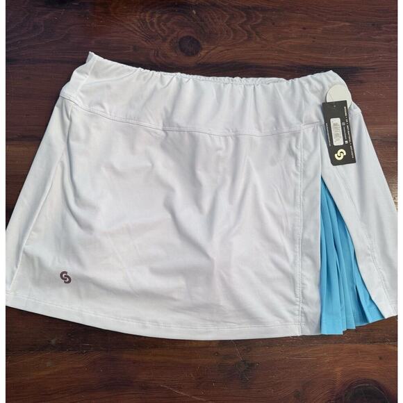 Cross Court L23 Giovanni Slit Skirt Size Small Tennis Skirt White NWT - Picture 2 of 9